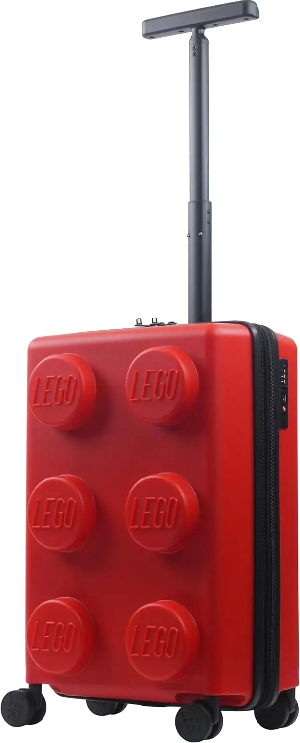 L 22 Inch Handbagage, Kenmerkende Trolley Uitbreidbare Hardshell Rollende Koffer Met Spinnerwielen, Rood