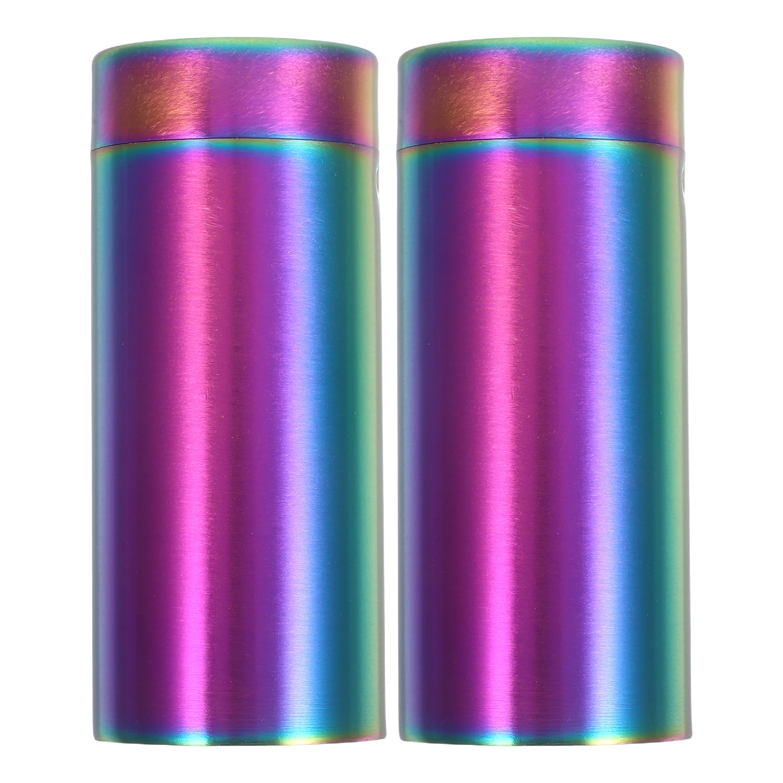

2 Pcs Stainless Steel Seasoning Bottle Shaker with Lid Containers Pepper Salt Dispenser