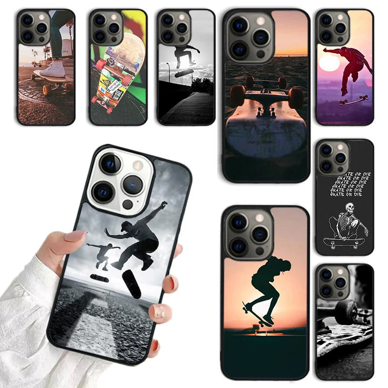 Funda de teléfono Cool Skate para iPhone Plus X XS Max XR, carcasa protectora para iPhone 16 15 14 13 12 Mini 11 Pro Max