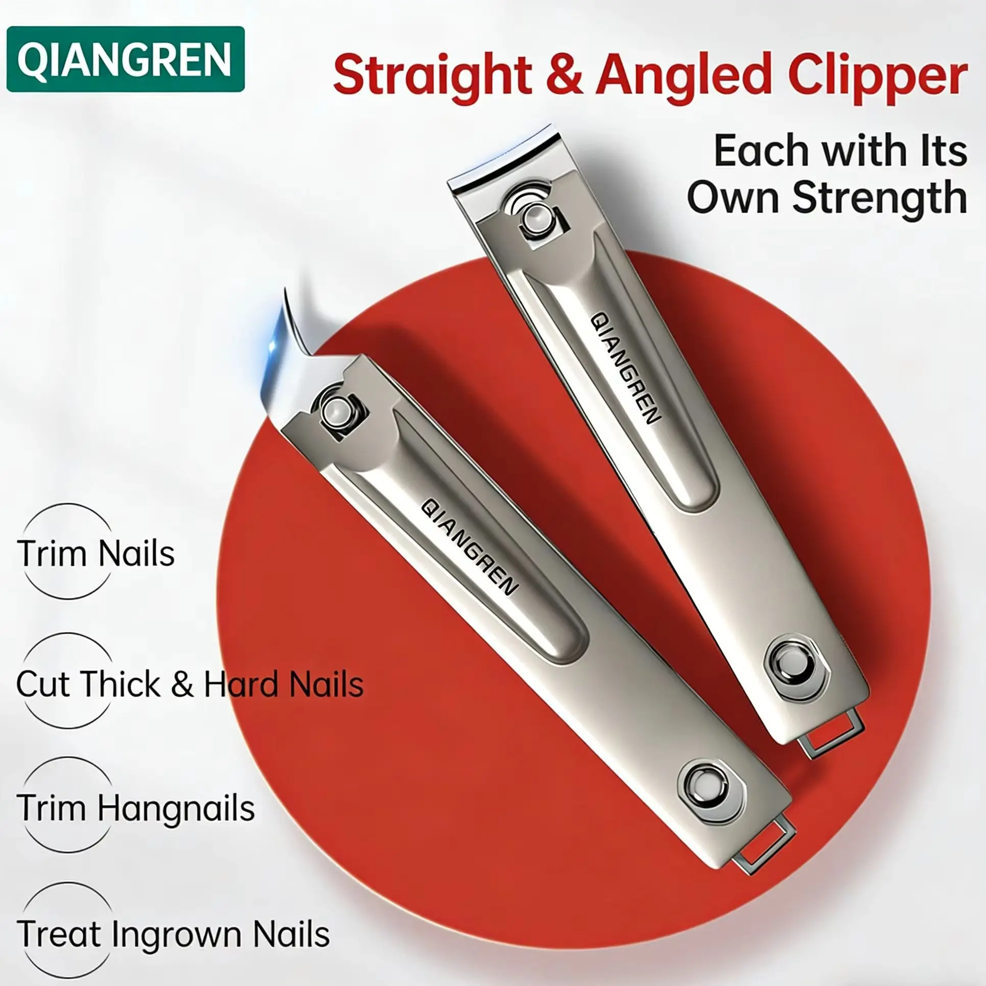 

Large Sharp Oblique Nail Clippers Household Cross-Border Special Brand Wholesale Professional Grade Home Essential Nail Care Too