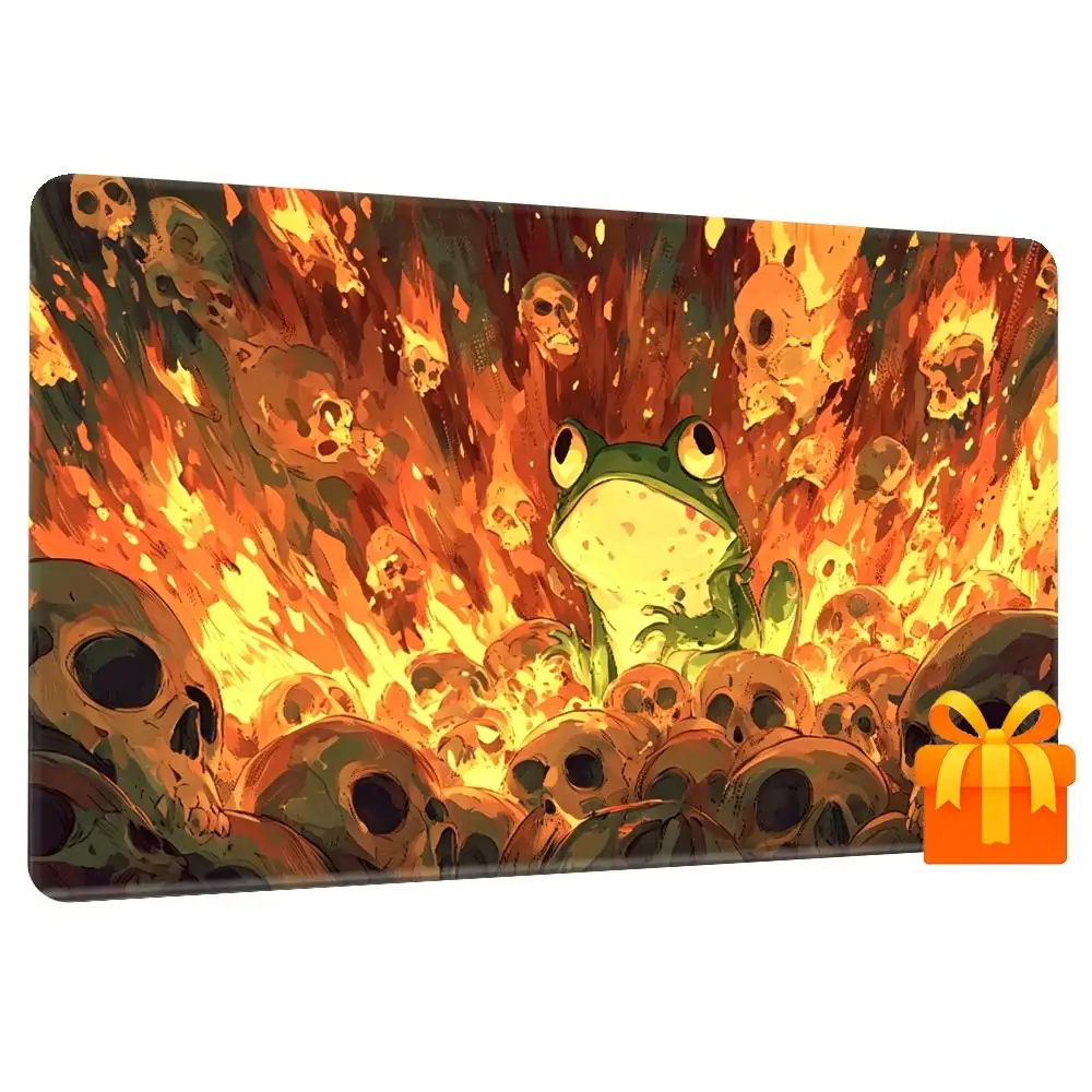Magic Fire Hell Frog TCG Playmat 24
