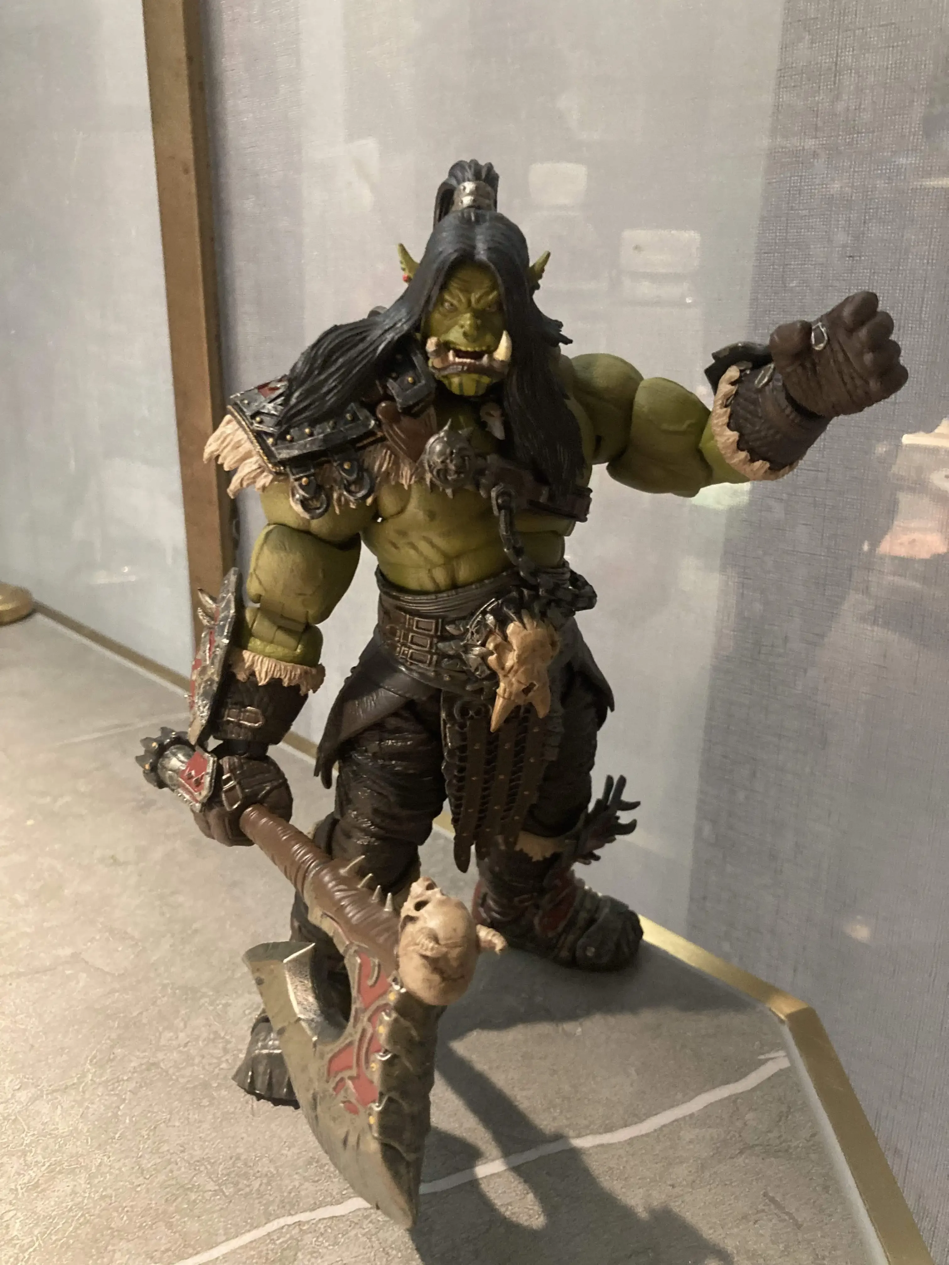 WOW Garrosh Hellscream Action Figure Model Butter Toys, Gene Lefield, Berserker Orc Full Set, 1/12 Scale Collecemballages, 16cm