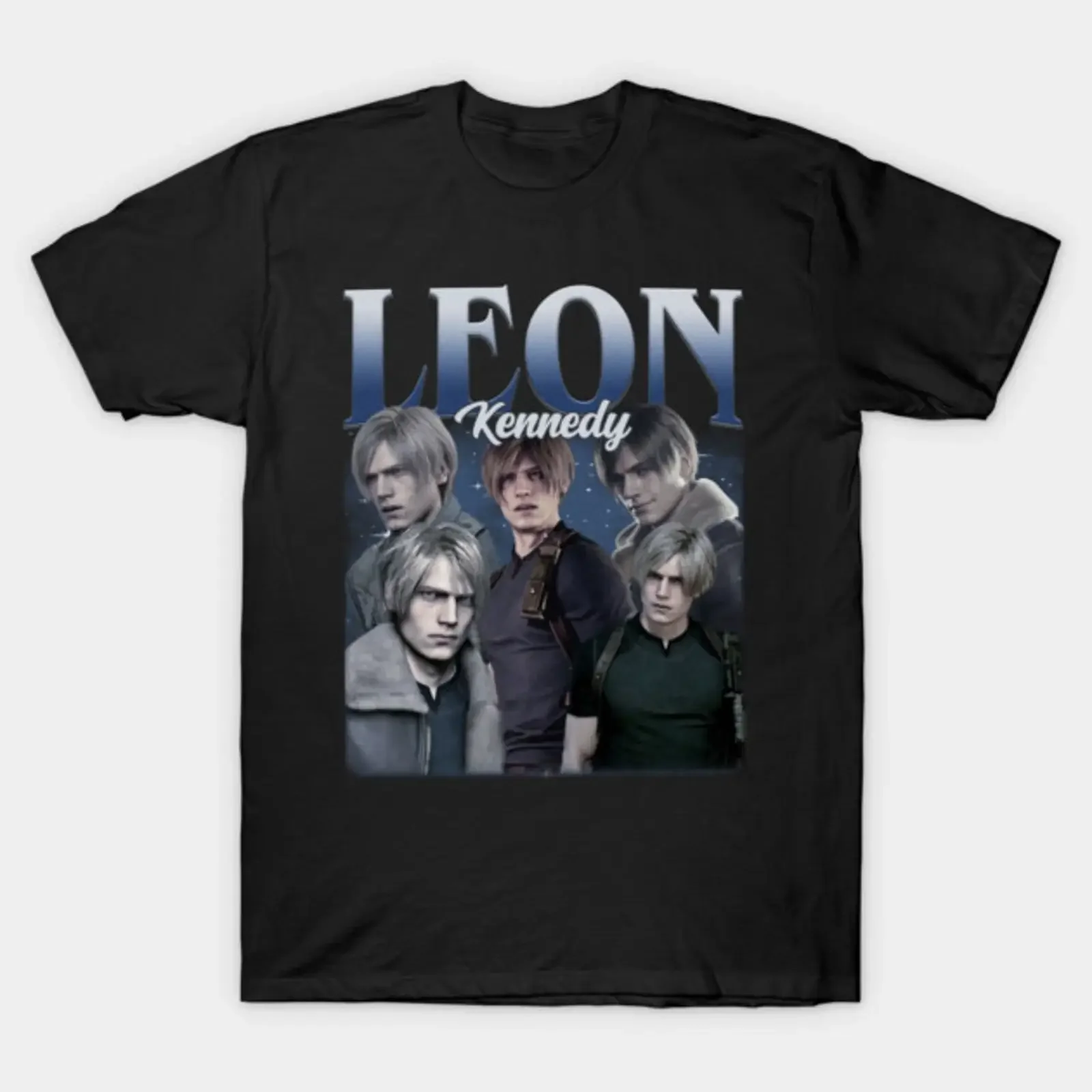 Residence Evil Leon S Kennedy Bootleg T01513 T Shirt vintage Washed homme Breathable Soft Casual Top For Everyday Wear Slightly