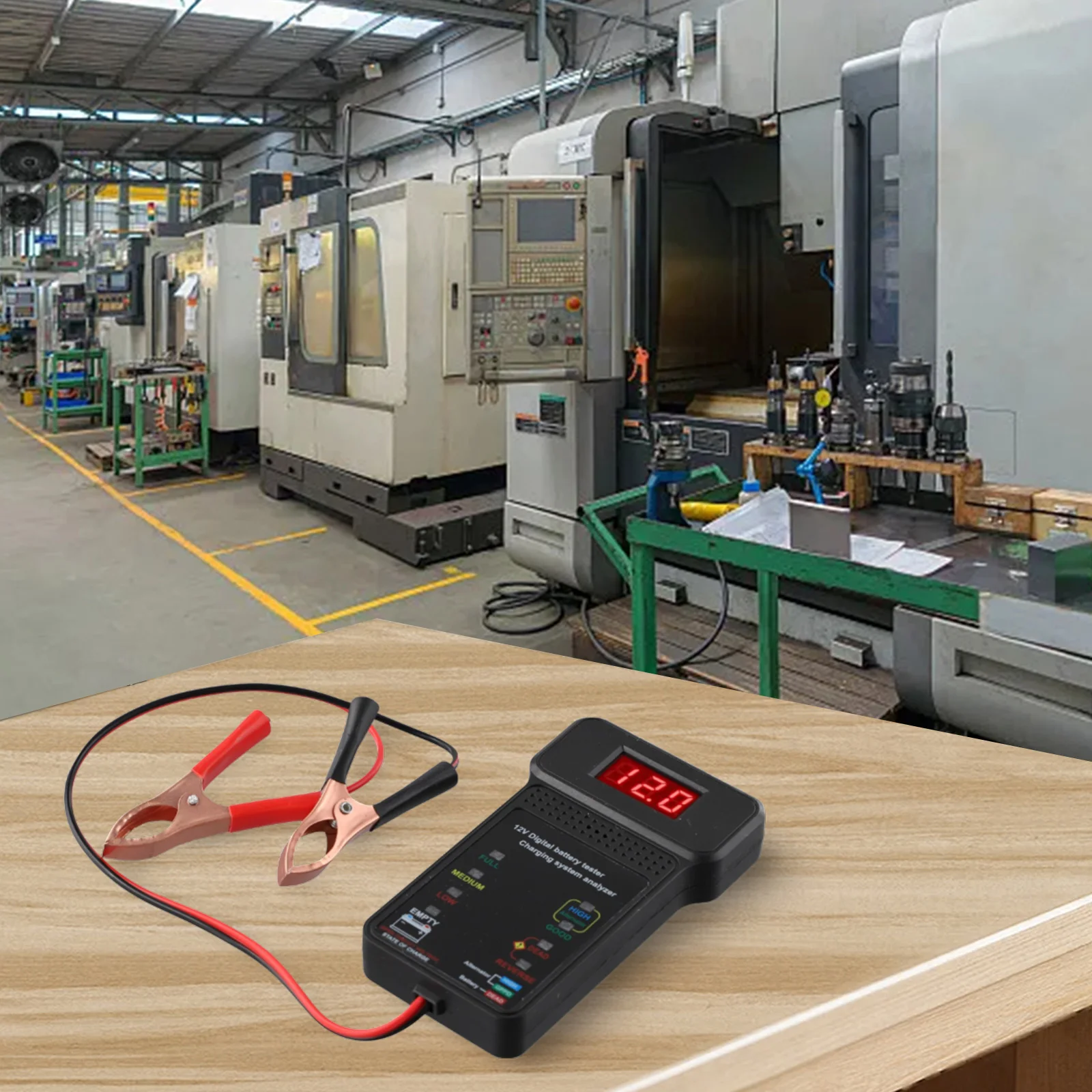 Car Battery Detector Battery Tester Inspection Measurement 12V 1PC 31cm LED Display For Testing Battery Voltage