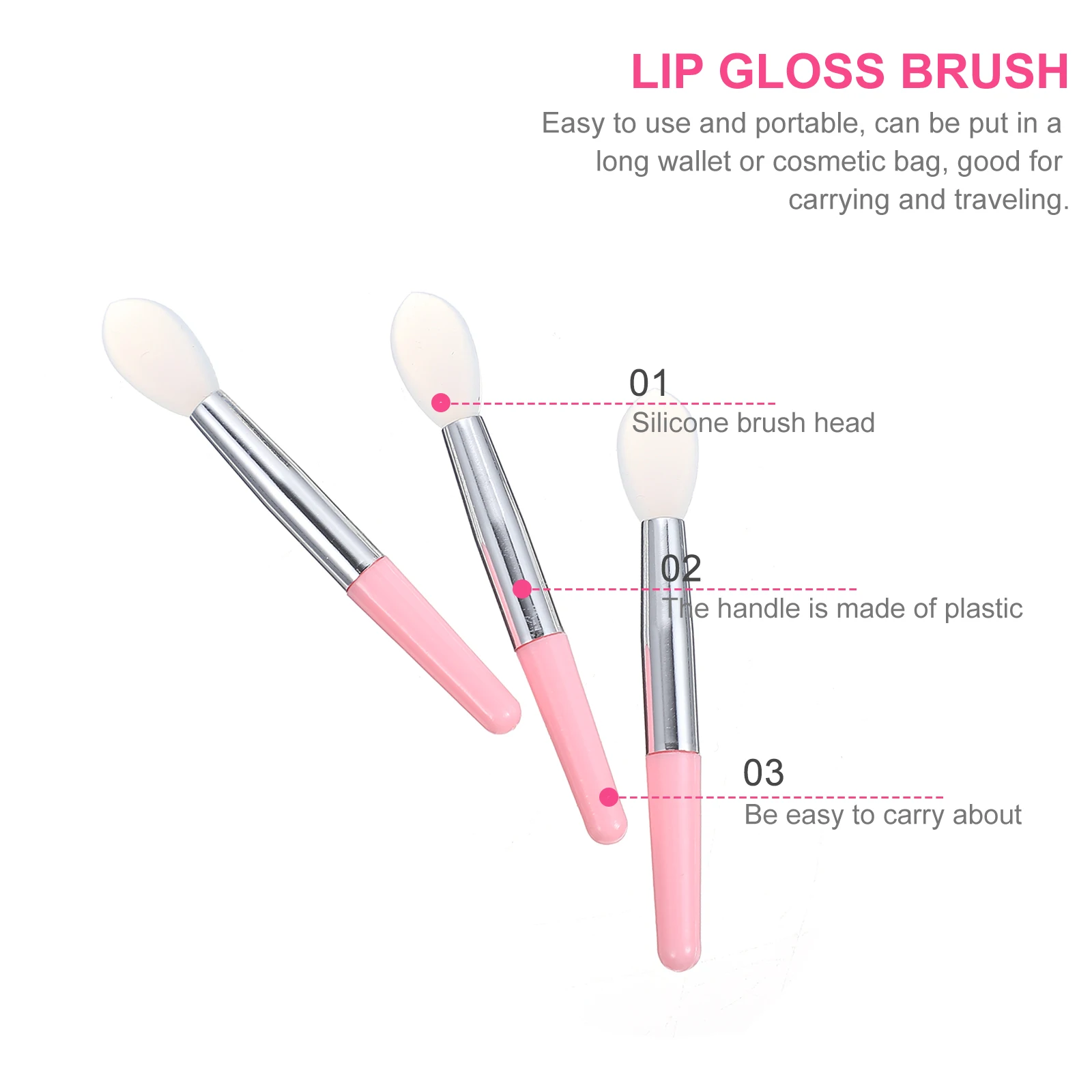12 Pcs Lip Mask Silicone Brush Lipstick Mascara Applicator Silica Gel Travel Makeup Brush For Home Use Easy To Carry