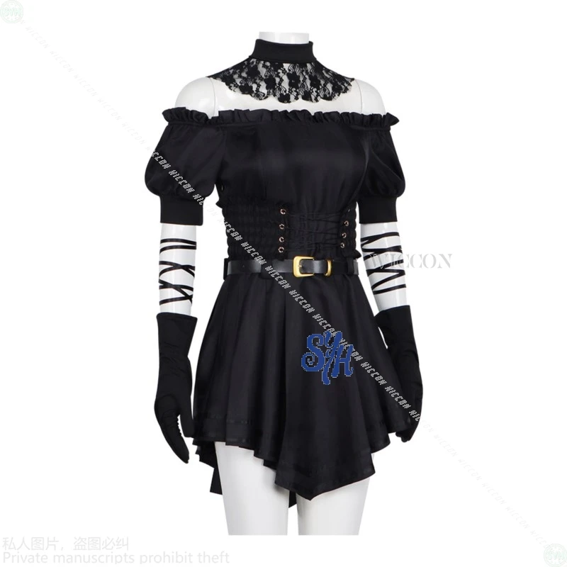 [MoeMimic] AI Girlfriend Cosplay Ani Grok Ai Anime Virtual Sexy Goth Mini Goth Kleid Y2k Jirai Kei Girls Lolita Halloween