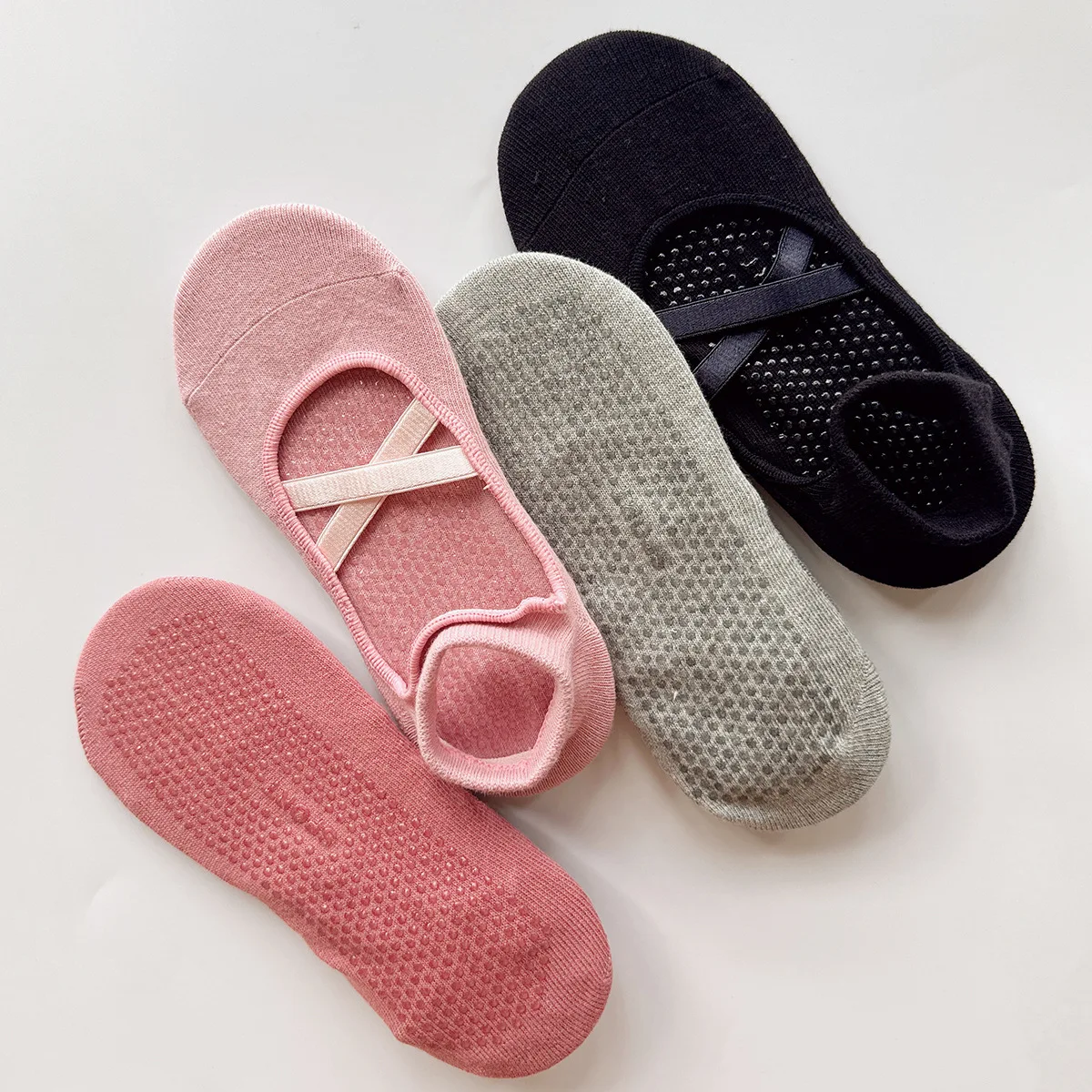 Yoga Sock Women Silicone Anti-slip Ballet Pilates Socks Ballet Dance Backless Breathable Professional Yoga Socks Sport Sock Gift image 4