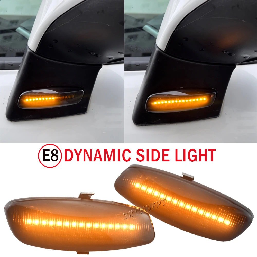 LED Dynamic Turn Signal Light Side Marker Lamp Blinker Amber For Citroen C4 Picasso C3 C5 DS4 For Peugeot 308 207 3008 5008