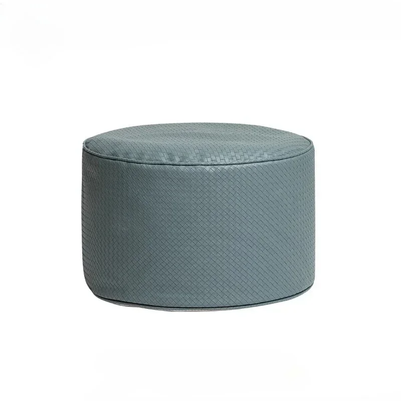 Weaving leather waterproof two-color Italian living roo m small coffee tab le entrance sho