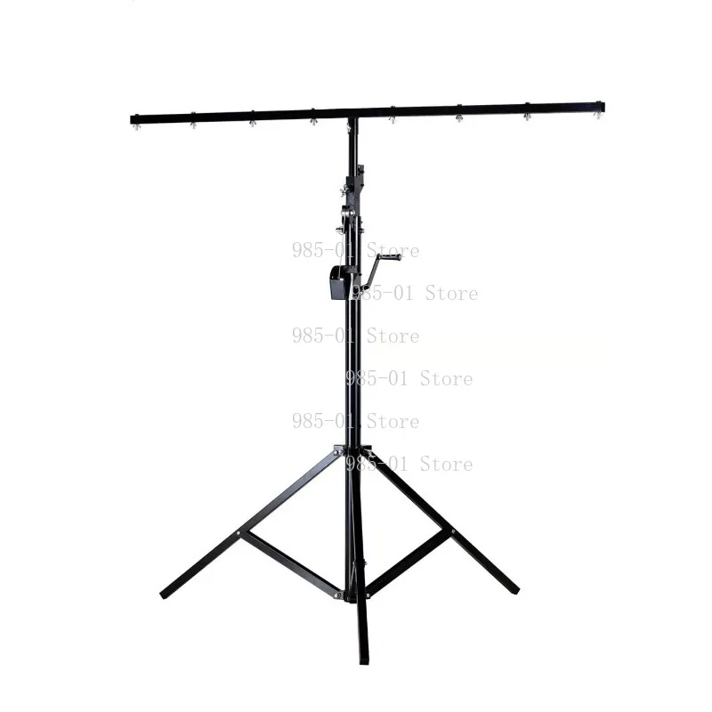 4.5m height adjustable tripod stand with top T-bar, used for stage light bracket and lighting support