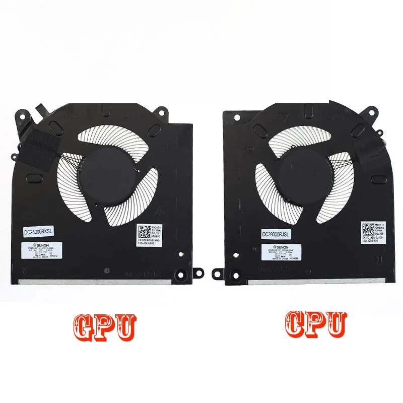 Laptop Cooling fan For DELL Alienware M15 R3 R4 RTX 2070 3070 0TG9V0 0D1X38