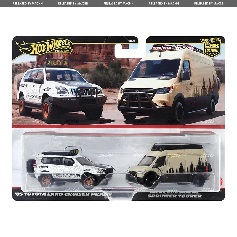 Original Hot Wheels Premium Car Culture Diecast 1/64 Toys for Boys Toyota Land Cruiser Mercedes Benz Sprinter Tourer Ford Mazda