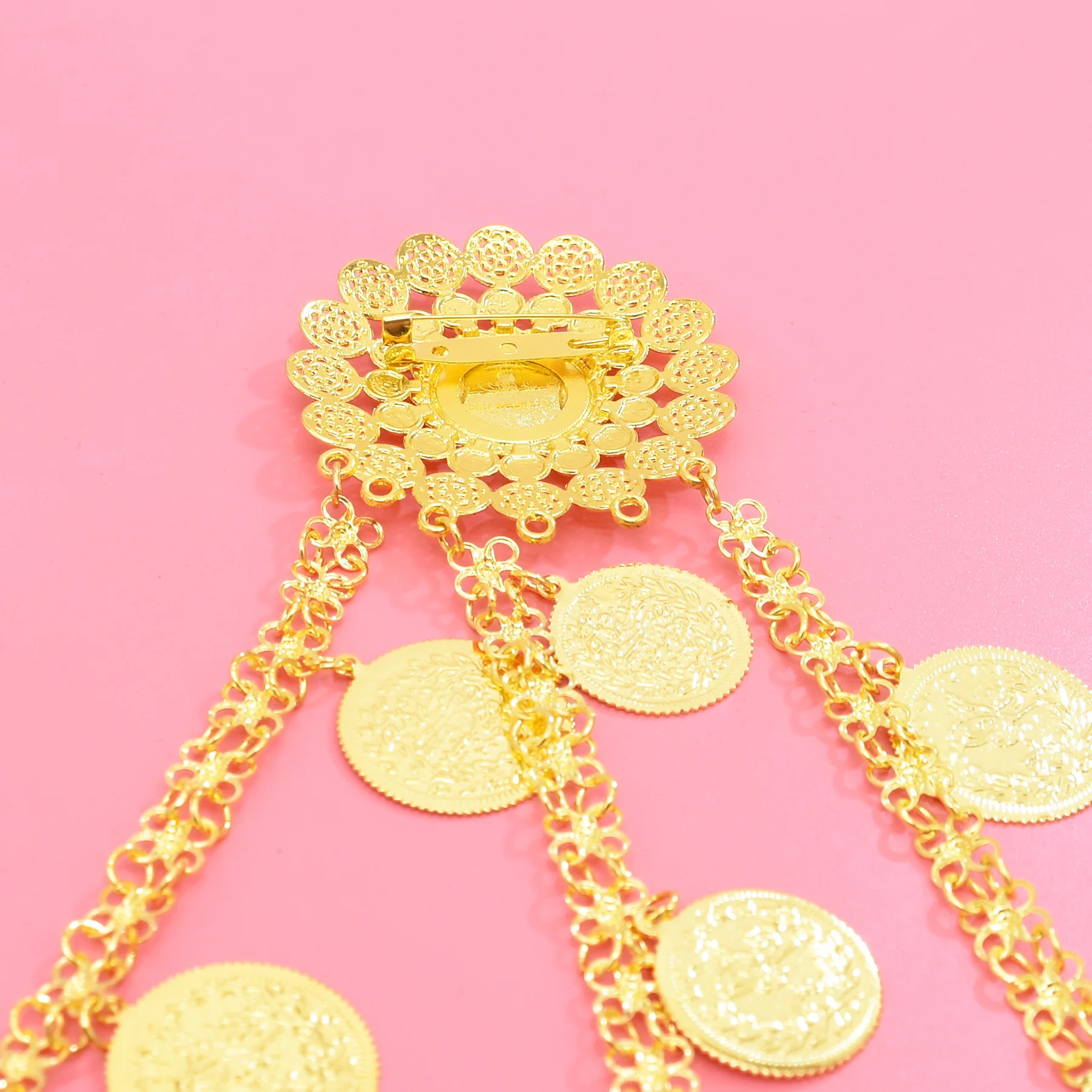 متعدد الطبقات عملات سلسلة الهندسة قلادة المرأة الجسم سلاسل البوهيمي الكتف سلسلة الغجر ثقب البطن الرقص الكرندية الإكسسوار #5