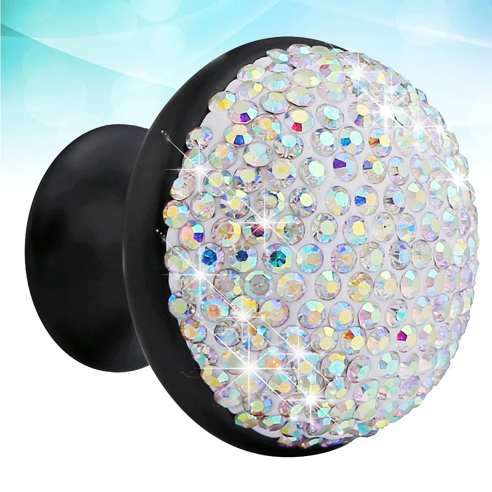 Rhinestone Mushroom Door Knobs for Cabinets, Drawers, Wardrobes, Chests, Bookcases, Desks & Cupboards