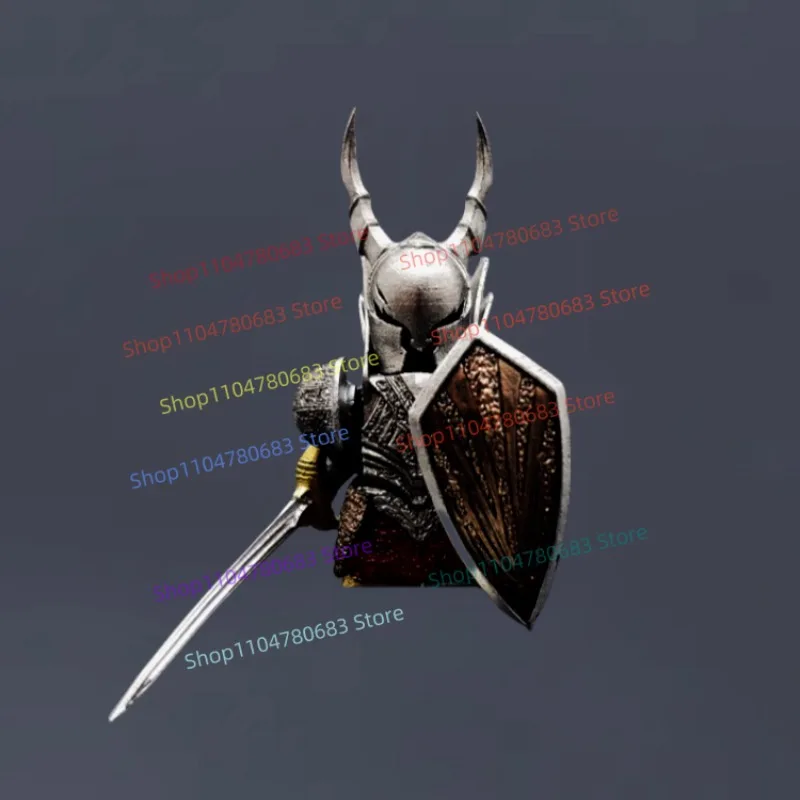 

MOC Building Blocks Mini Figure Black Warrior Cartoon Animation Assembly Model Ornaments Decorative Toys Holiday Gift Collection