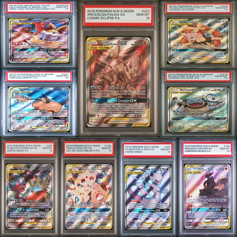 

Карта Pkm Ptcg своими руками 2019, Sun & Moon Unbroken Bondscharizard & Braixentag Team Arceus Dialga Palkia Gx Коллекционная коллекционная карта