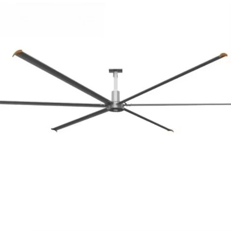 Diameter 22ft/6.7m Energy Saving 6 Aluminum Blades Low Noise Big Ceiling Fan HVLS Industrial Fan for Factory and Warehouse