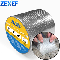 ZEXEF Waterproof Tape High Temperature Resistance Aluminum Foil Thicken Butyl Tape Wall Pool Roof Crack Duct Repair Sealed Tape