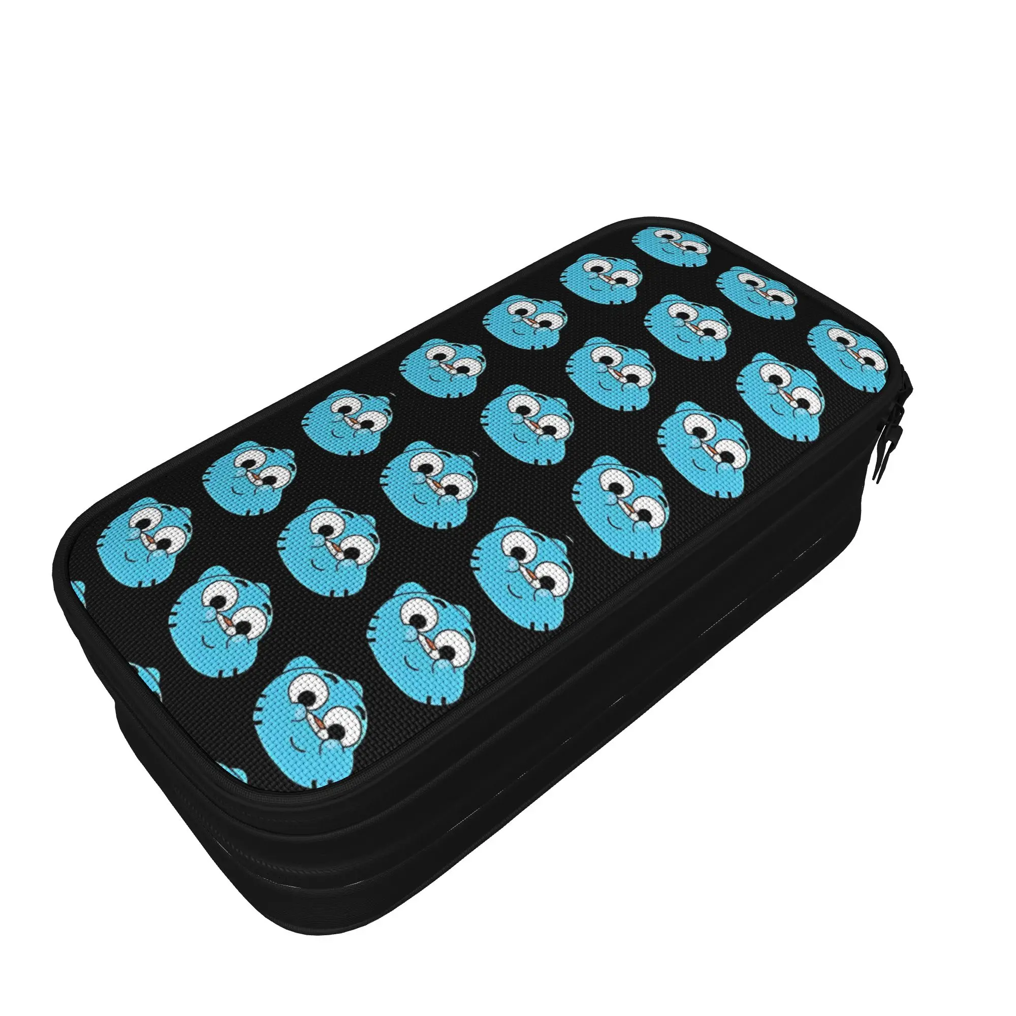 Lovely Gumballs Face Pencil Cases Cartoon Comedy  Pencilcases for Girls Boys Large Storage Bags Office Gifts Stationery