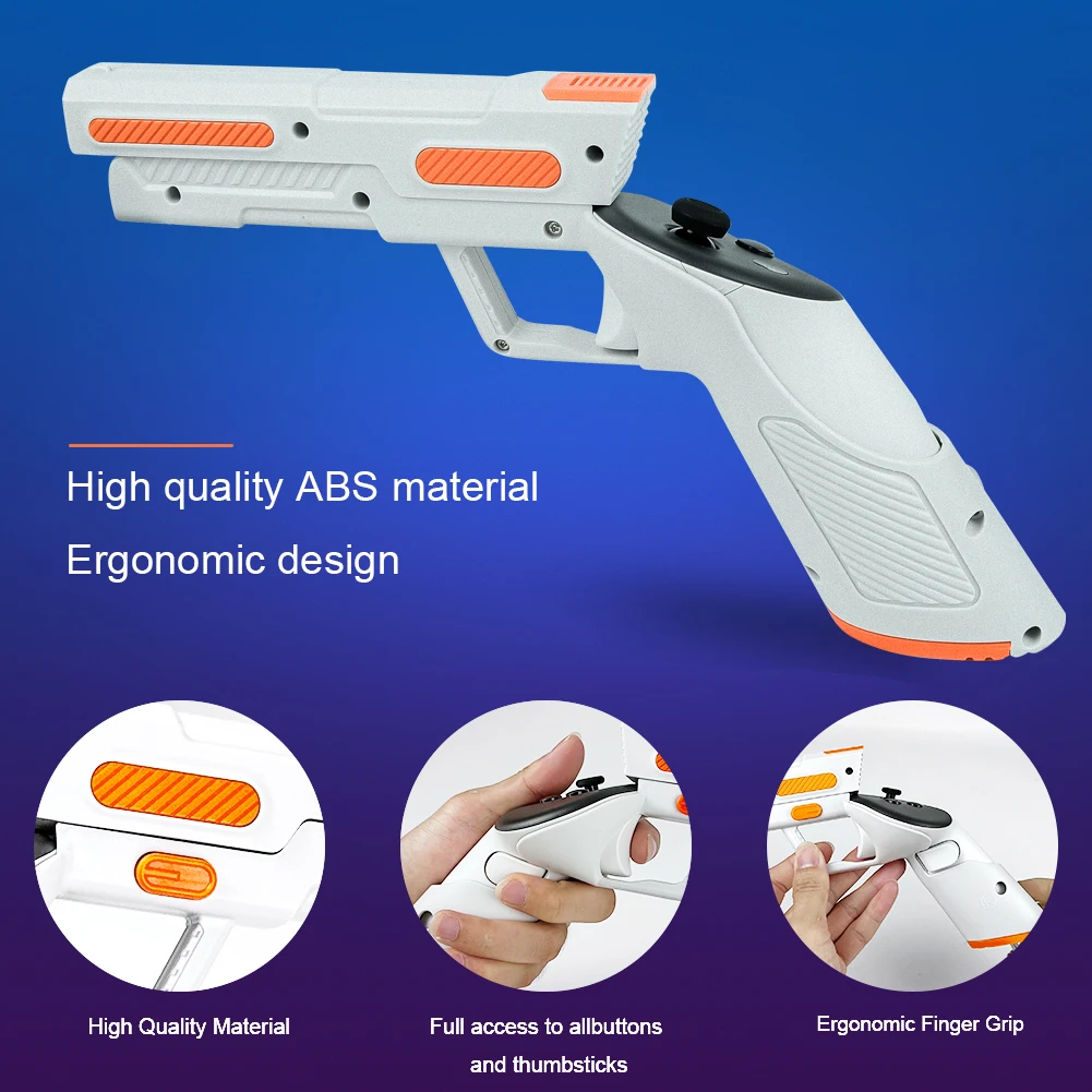 Anti-Slip Handle Stand Case Capa para Oculus Quest 3, FPS Shooting Gaming Grip, Stock Controller Holder Shell, Handle Shell