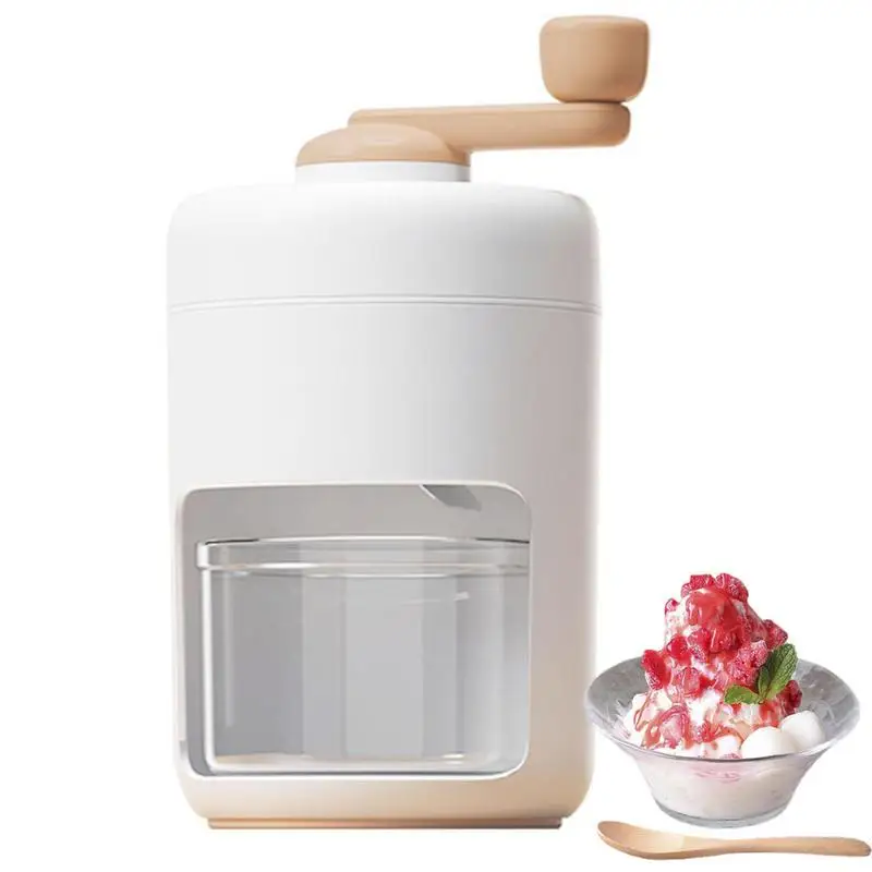 Portable Ice Crusher Homemade Slushies Ice Cream Hand Shaved Snow Cone Machine Without Electricity Practical Slushies Diy Device