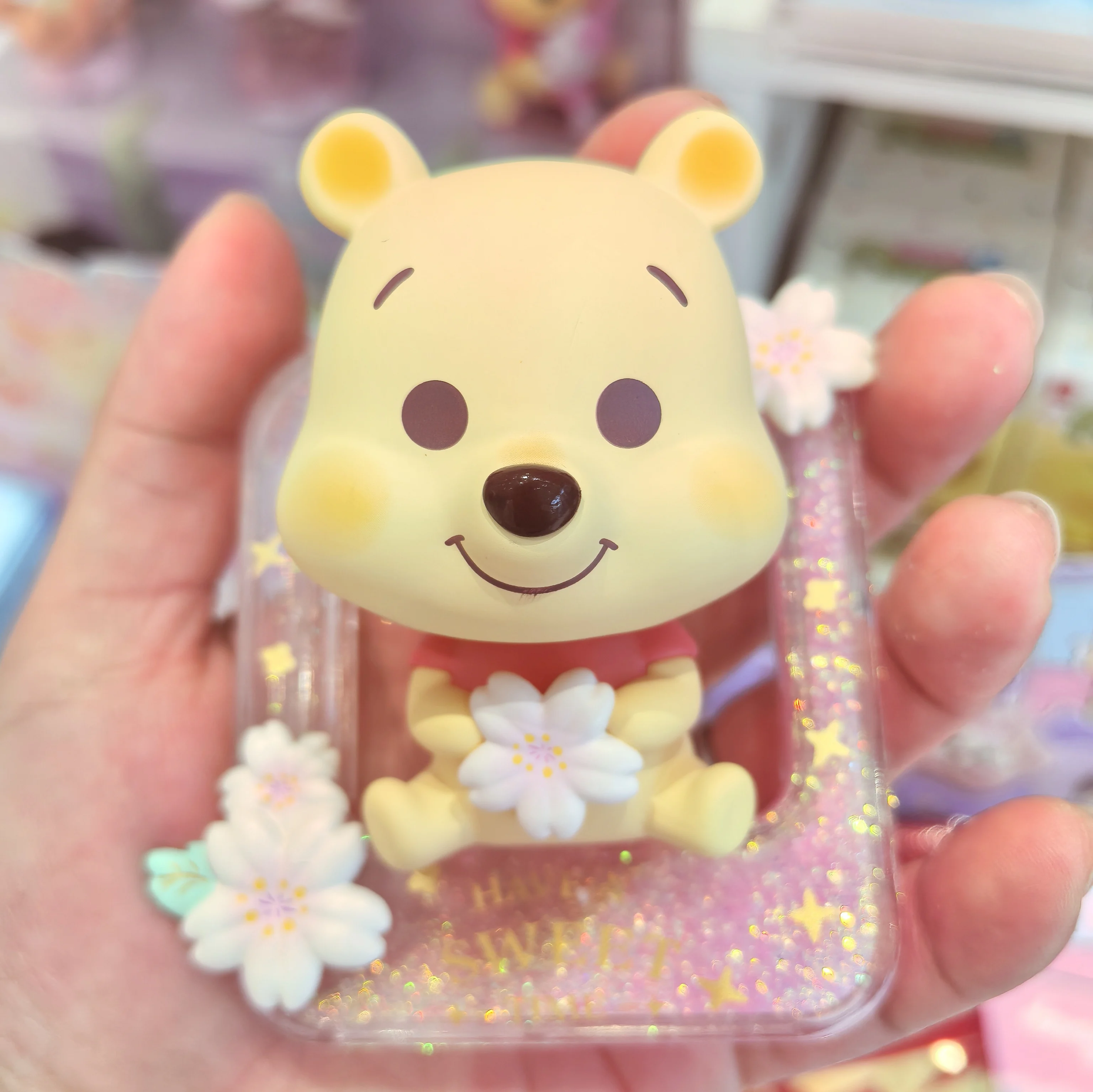 

New Original Disney Winnie Romantic Sakura Series Trendy Blind Box Doll Model Desktop Ornament Girl Birthday Customized Gift
