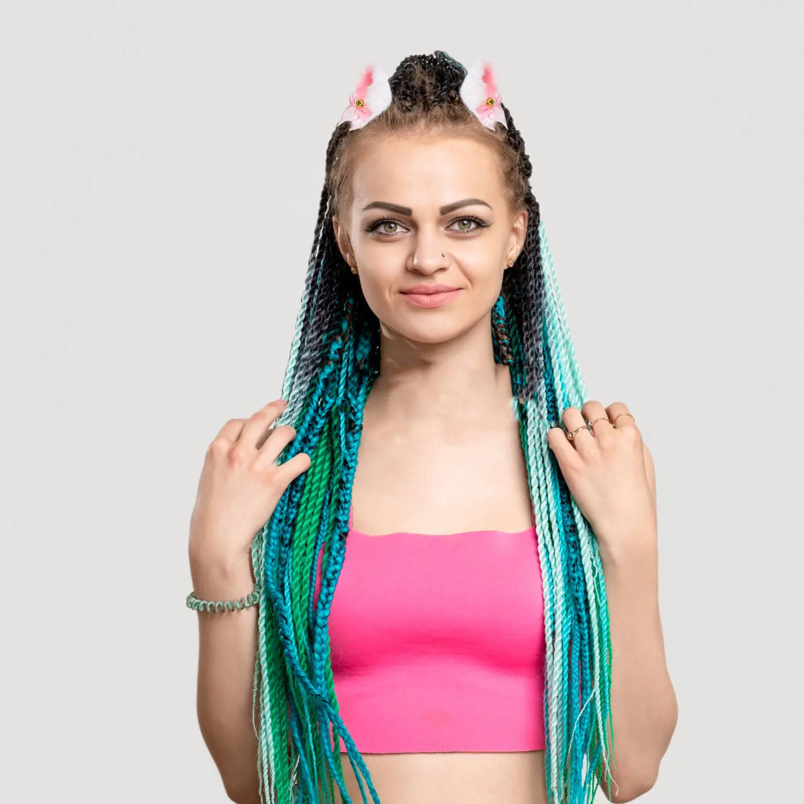 

Пара заколок для волос в виде кошачьих ушек, милые аксессуары для косплея, нарядные заколки для вечеринок, костюмированных мероприятий, Хэллоуина и семейных праздников