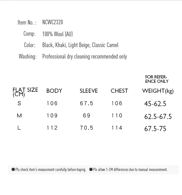 Pure Wool Trench Coat 100% Woolen Overcoat Dense Fabric New Women Turn-down Collar Handmade Long Coat Winter Jacket #20