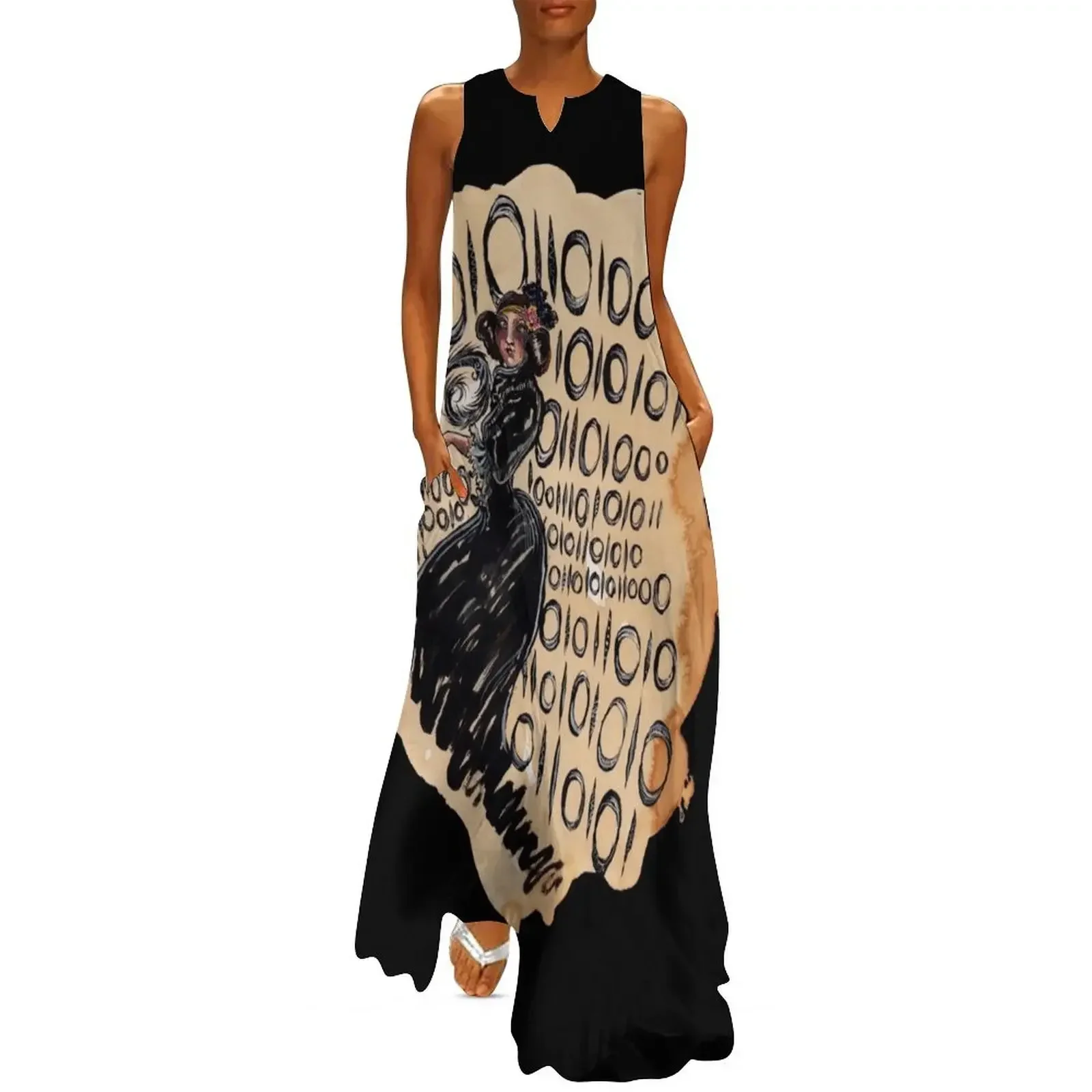 

Binary: Ada Lovelace, Enchantress Of Numbers Long Dress long sleeve dress summer dresses womens 2025 Women's summer suit Dress