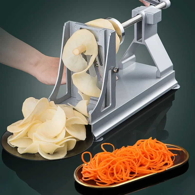 3 Blades Vegetable Spiralizer Spiral Slicer Veggie Pasta Spaghetti Grater Salad Chopper Potato Cutter Curly Fry Maker