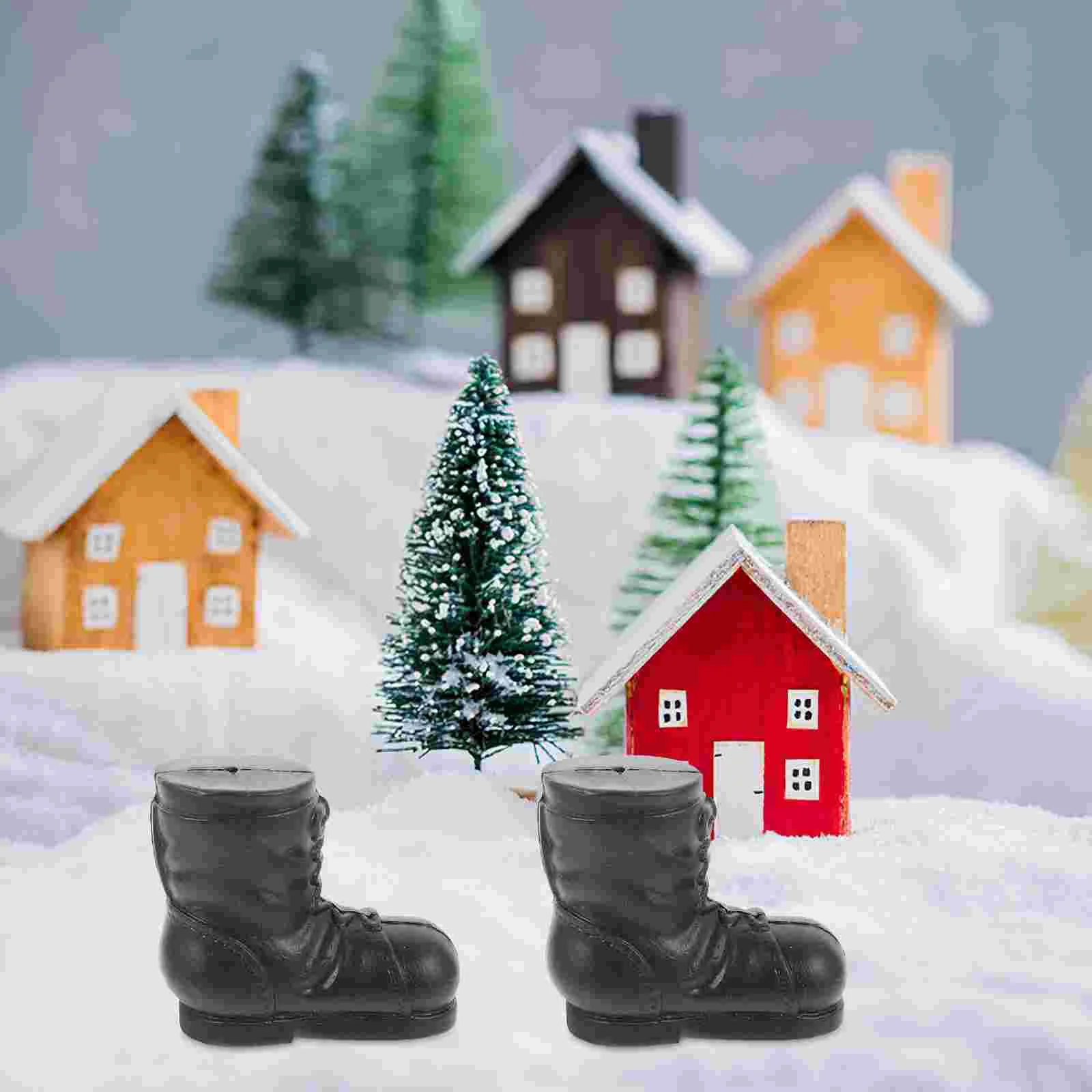 10 Pcs Christmas Door Decorations Figure Craft Boots Decorative Santa Ornaments Giant Major Man