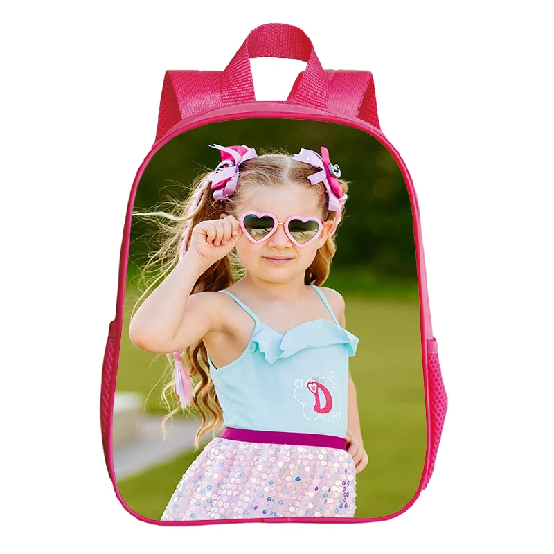 Girls Pink School Backpack Kids Diana Show Print Kindergarten School Bags 3-6 Years Children Bookbag Preschool Toddler Backapack