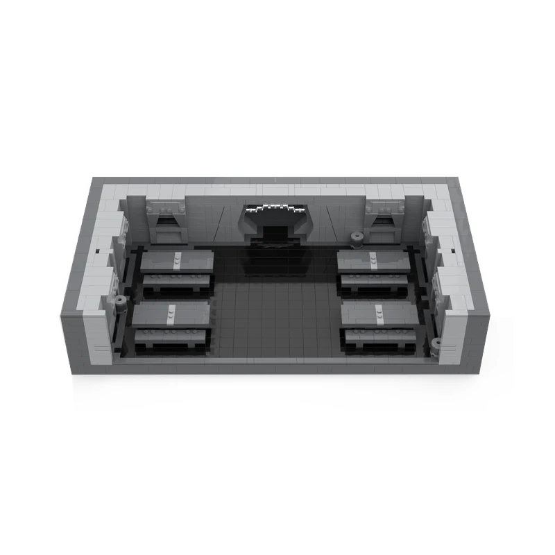 MOC-46278 Space Movie First Order Base Architecture Building Block Collectibles Display Assembly Model Brick Toys Kit Kid Gifts