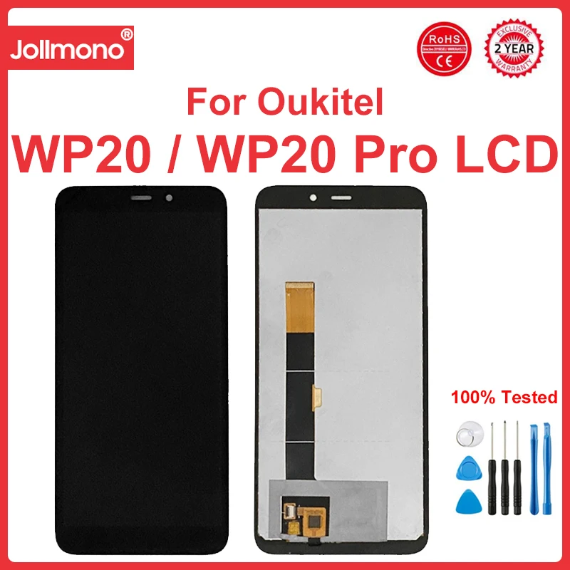 5.93 inch  For Oukitel WP20 Cell Phone LCD Display Screen Digitizer Assembly Touch Panel Glass Display Oukitel WP20 Pro