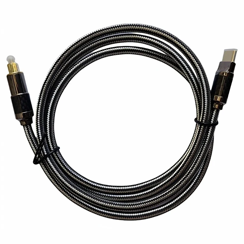 N2UB Portable Aluminum Alloy Type C Fiber Optically Cable Delivers Digital Sound
