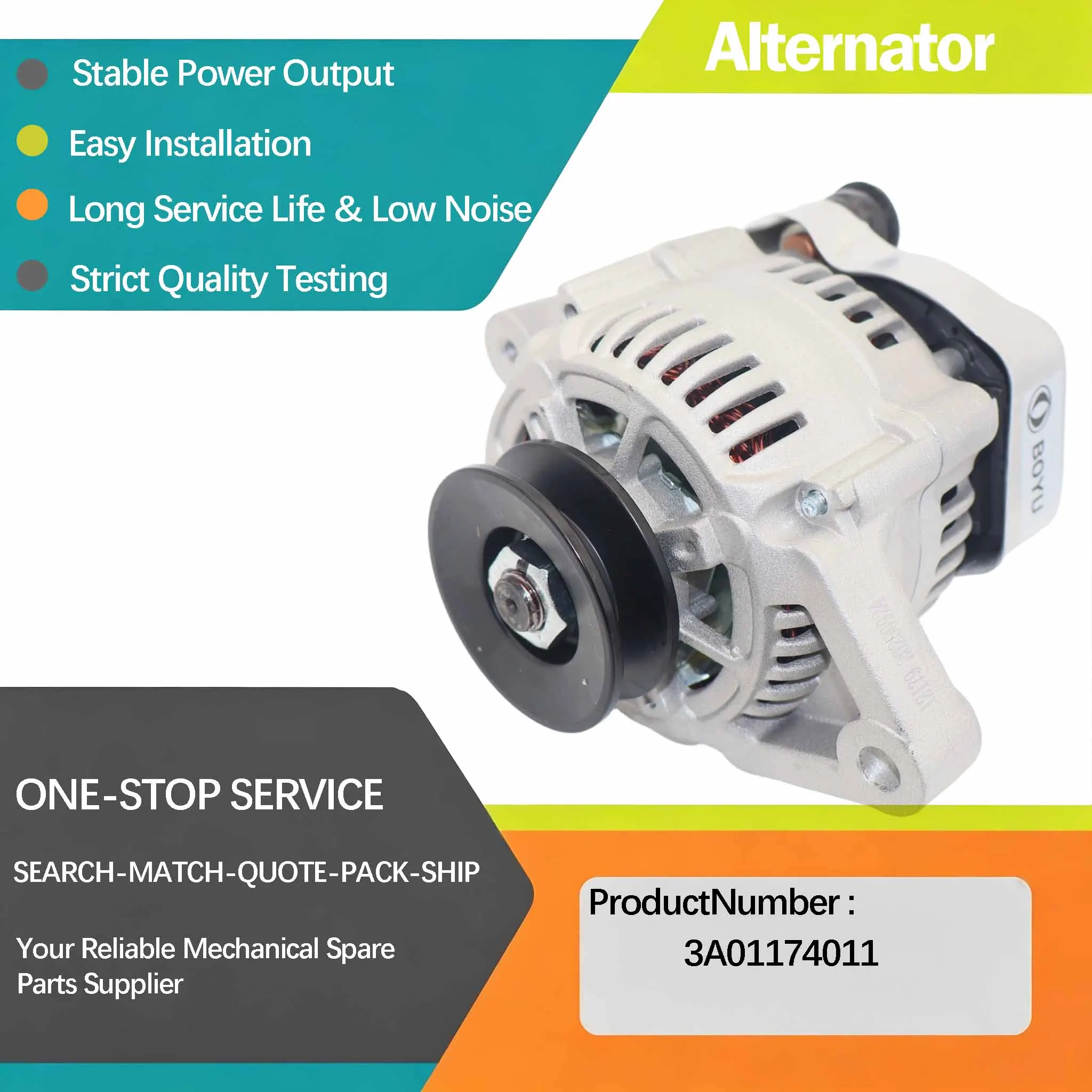 12V 40A Alternator ALN0551GB For Husqvarna PT26D Loaders for Perkins 403D-11 Engine