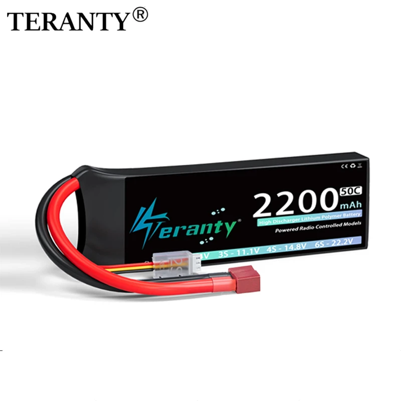 TERANTY 2S 2200mAh يبو بطارية 7.4V 50C/100C مع عمداء XT60 موصل ل FPV الطائرة بدون طيار طائرة RC سيارة شاحنة قارب RC نموذج أجزاء