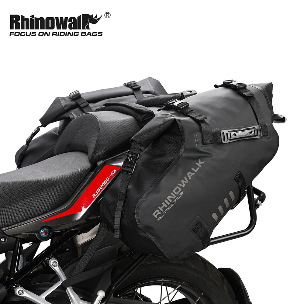 Motorcycle Bag Outdoor Dry Sack Bag Waterproof 28L 48L Shoulder Bag, Diving, Swimming, Hiking Driving Travel Tail Bag Waterproof image 3