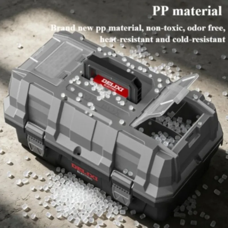 Foldable Tool Box Handheld Hardware Parts Storage Boxes Large Hard Plastic Storage Box Professional Mechanical Repair Tool Boxes