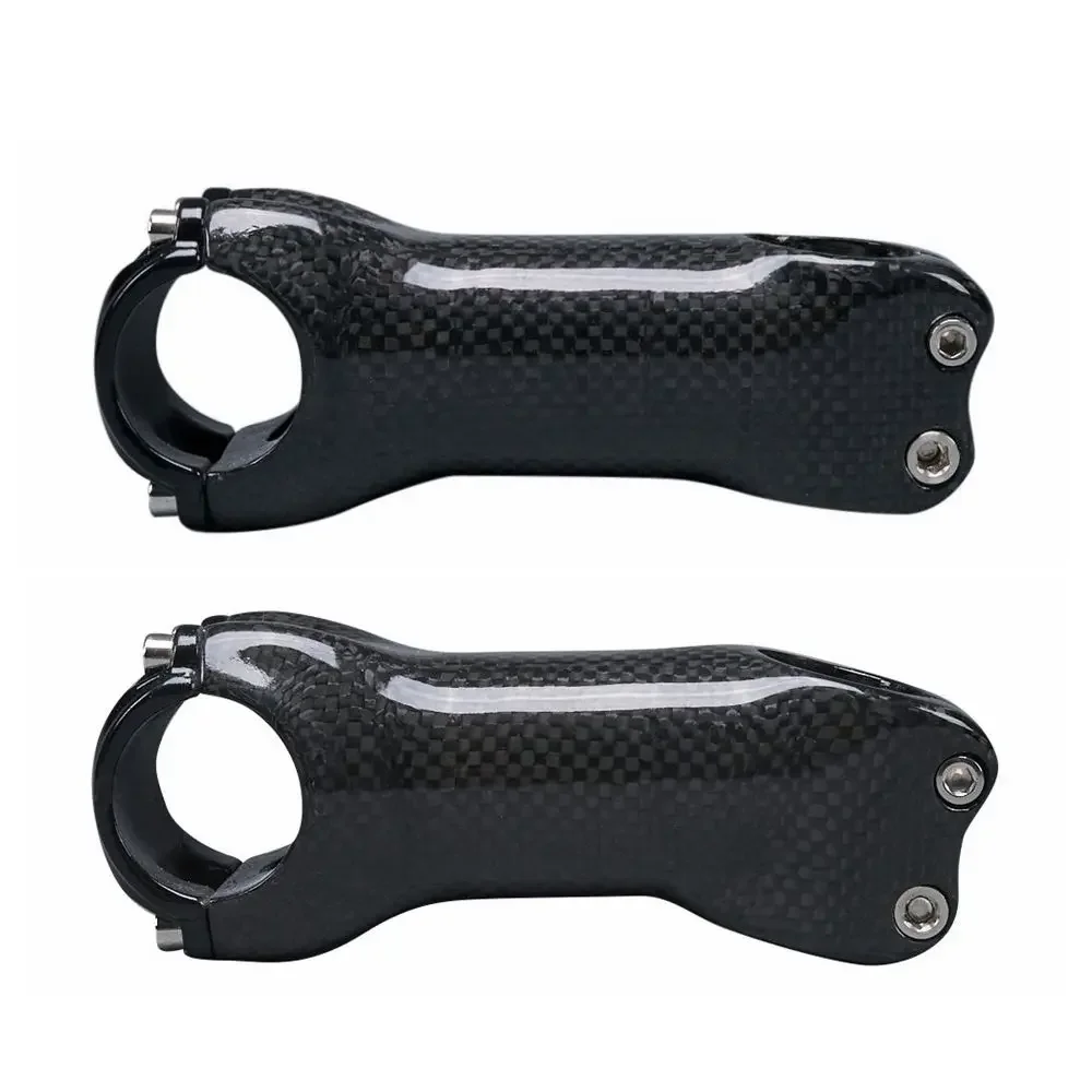 Bicycle Stem Carbon Fiber Stem For Road Bike MTB Cycling Bicycle Mountain Parts Gloss 3K Finish Angle 6 / 17 Degree