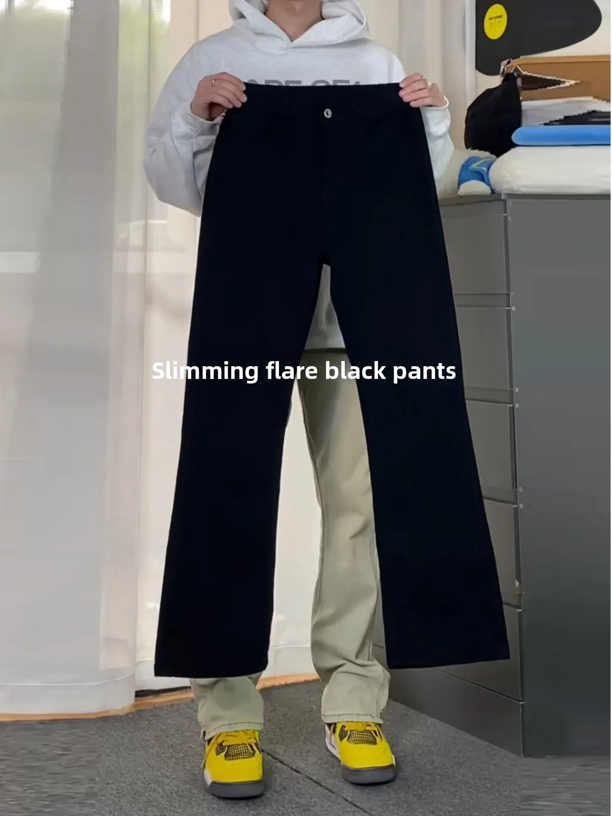 

Cleanfit Bla Fce Lined Men's Slim Fit Jeans American High Street Vibe Knife Bootcut Pants Youth Trend Spring Wear