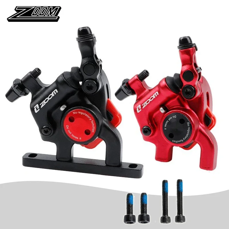 ZOOM Bike Hydraulic Disc Brake Caliper Bicycle Front Rear Caliper A/B Pillar Road Bike Oil Wire Brake  Disc Brakes Cycling Parts