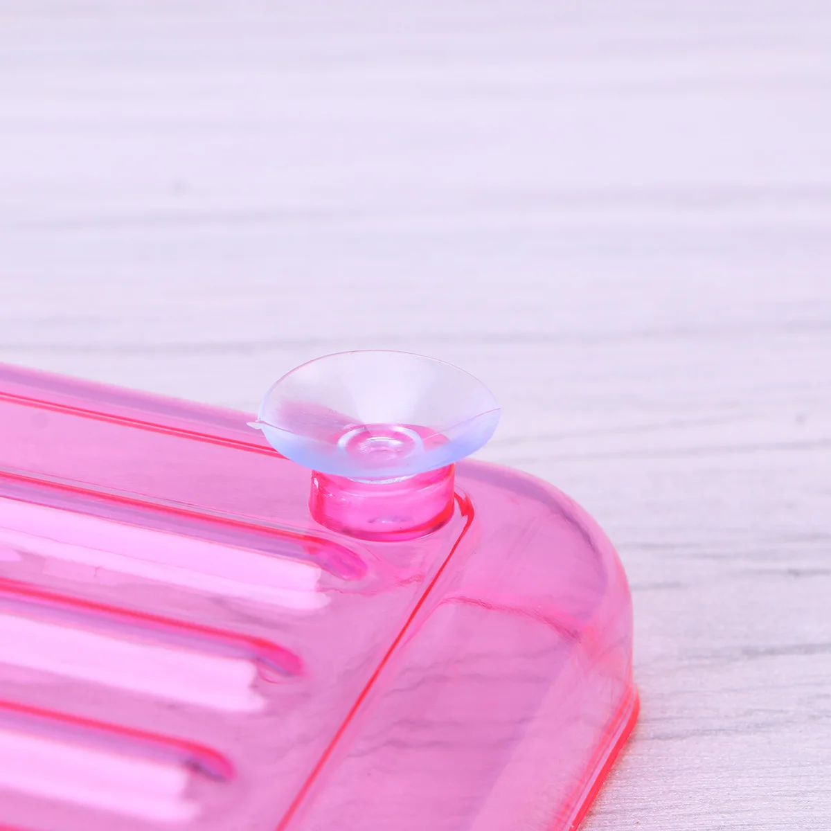 

Soap Dish Suction Clear Bathroom Storage Tray With Strong Suckers For Shower Soap Box Non-Perforated Wall Mount Hollow