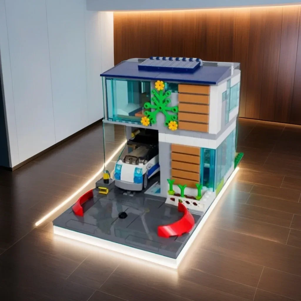 

385 шт. MOC семейный дом модульный альтернативная сборка теплая сцена креативная сборка DIY строительные блоки модель подарок