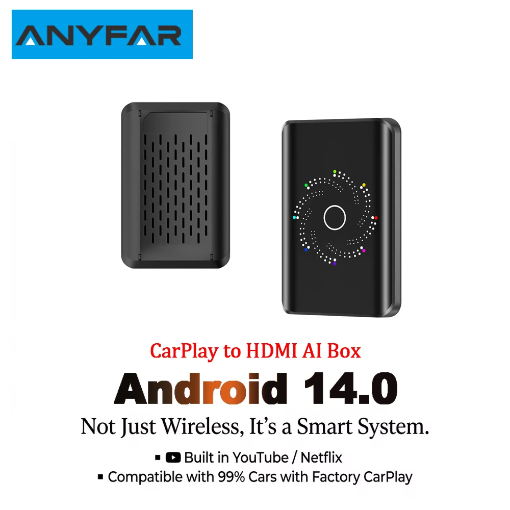 

Android 14 CarPlay AI Box Wireless Carplay Android Auto Adapter OEM Smart TV BOX For Netflix YouTube Car Accessories