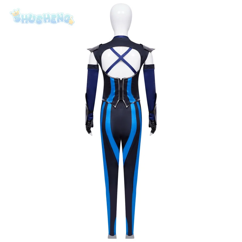 Mortal Kombat Kitana Cosplay Fantasia Kostuum Sexy Jumpsuit Masker Voor Volwassen Vrouwen Fantasie Outfit Halloween Carnaval Pak XS-XXXL