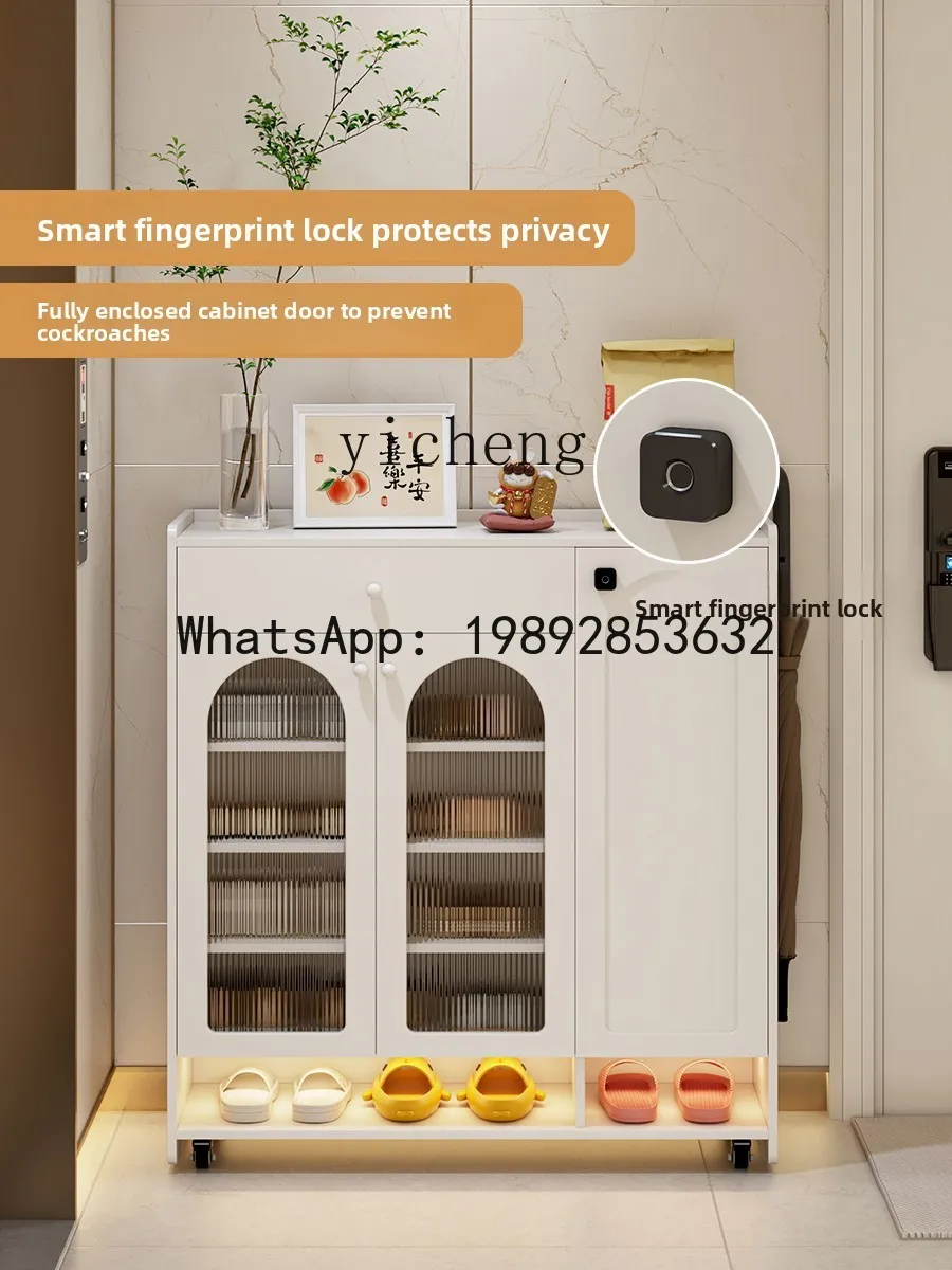 door entry shoe cabinet with password lock drawer household door outer corridor entrance cabinet