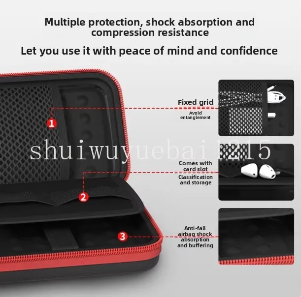 Mobile hard disk protective case, hard disk storage bag, shockproof and drop-proof hard case, earphone U disk storage box.