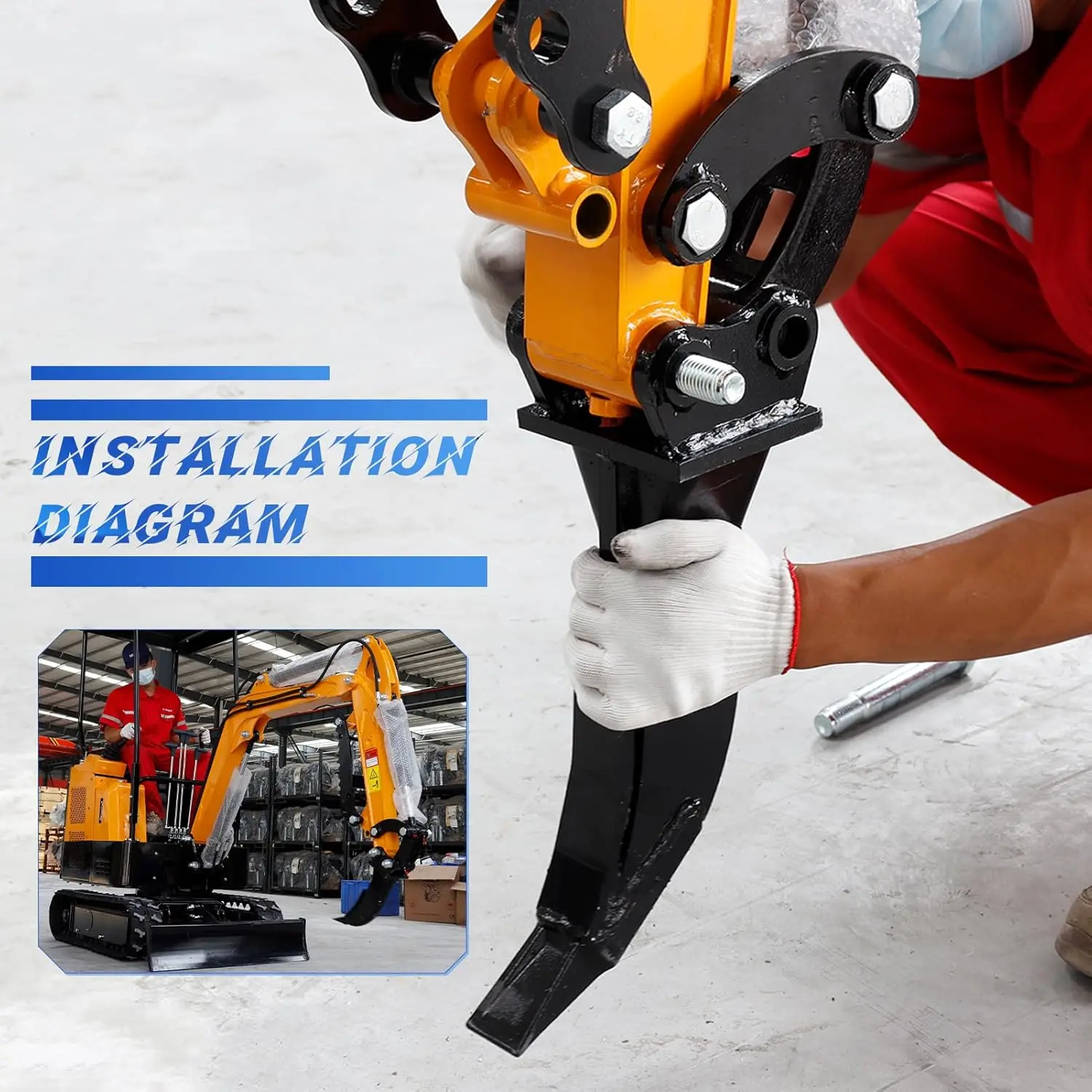 Mini Ripper Dream Accessoire, EbSmall Digger, 1ton à 1,5 ton, Stock USA