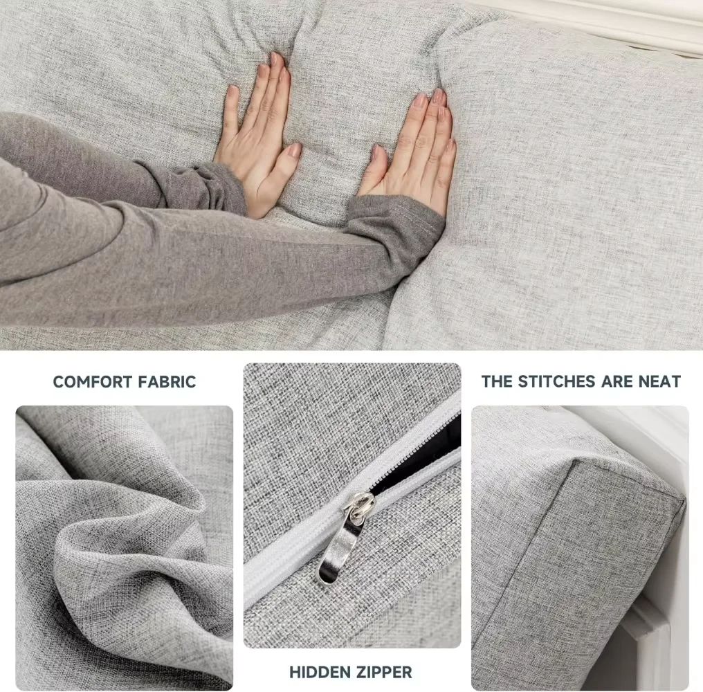 Custom Sofa Pillow Linen Garden Backrest Cushions Sponge Hand Rests Lumber Pillows Back Bolster Thick Soft Decor for Living Home